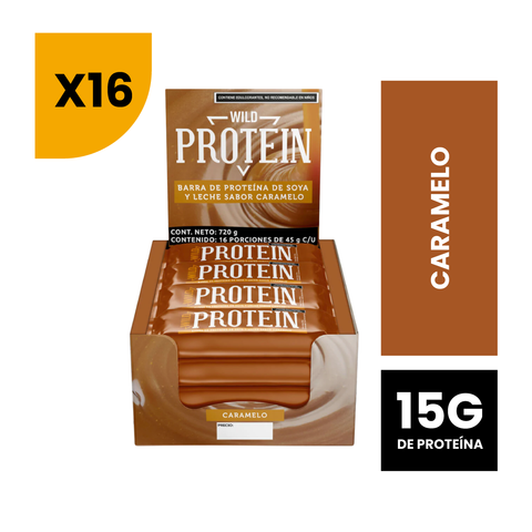 Barra de Proteína Sabor Caramelo 16 unidades