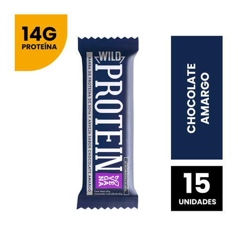 Chocolate Amargo Wild Pack 15 unidades (3 cajas)