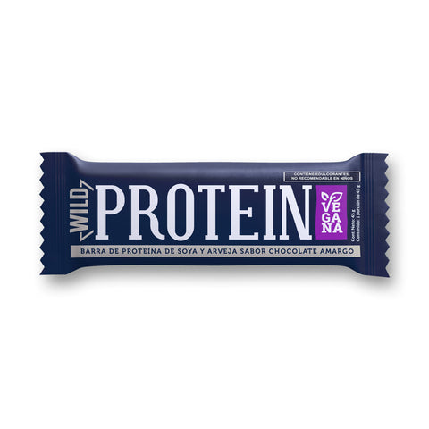 Barra de Proteina Chocolate Amargo 16 unidades Wild Protein