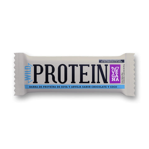 Barra de Proteina Chocolate Coco 16 unidades Wild Protein